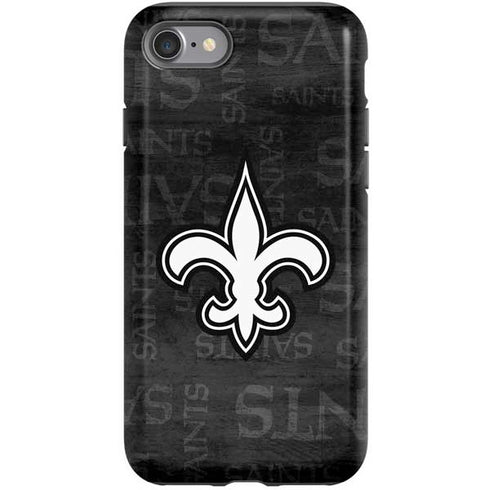 NFL New Orleans Saints Black & White iPhone SE (2nd & 3rd Gen) Pro Case
