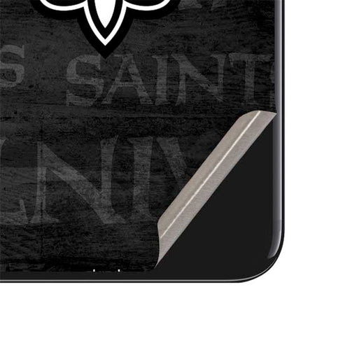 NFL New Orleans Saints Black & White iPhone SE (2nd & 3rd Gen) Skin