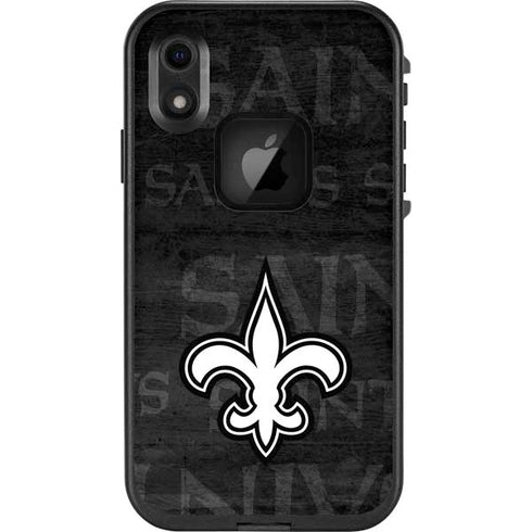 NFL New Orleans Saints Black & White LifeProof Fre iPhone Skin