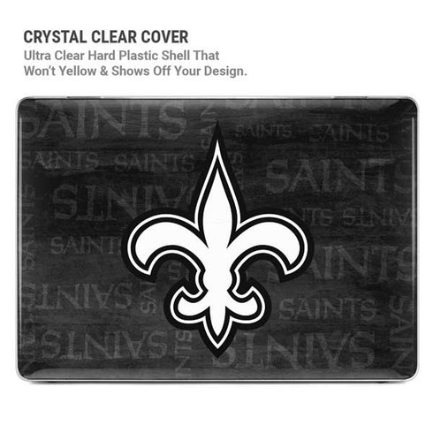 NFL New Orleans Saints Black & White MacBook Pro 16in (2021-25) Case plus Skin