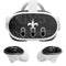 NFL New Orleans Saints Black & White Meta Quest 3 Skin