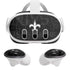NFL New Orleans Saints Black & White Meta Quest 3 Skin
