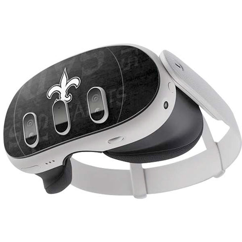 NFL New Orleans Saints Black & White Meta Quest 3 Skin