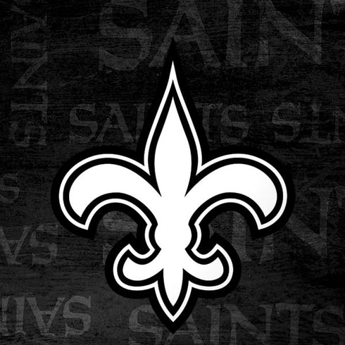 NFL New Orleans Saints Black & White Moto G6 Skin