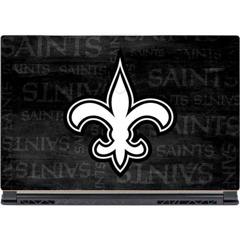 NFL New Orleans Saints Black & White MSI GS65 Stealth Laptop Skin
