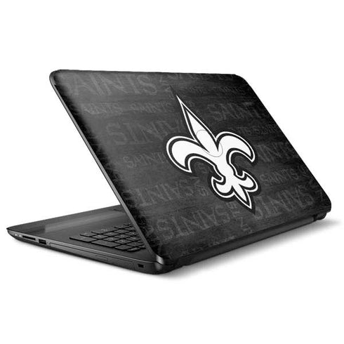 NFL New Orleans Saints Black & White HP Notebook Skin