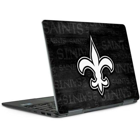 NFL New Orleans Saints Black & White Notebook 9 Pro 13in (2017) Skin