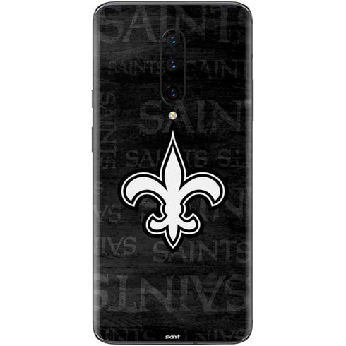 NFL New Orleans Saints Black & White OnePlus 7 Pro Skin