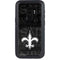 NFL New Orleans Saints Black & White Otterbox Defender Galaxy Skin