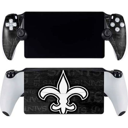 NFL New Orleans Saints Black & White PlayStation Portal Remote Player Skin