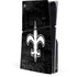 NFL New Orleans Saints Black & White PS5 Slim Disk Console Skin