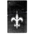 NFL New Orleans Saints Black & White PS5 Slim Disk Console Skin