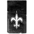 NFL New Orleans Saints Black & White PS5 Slim Disk Console Skin