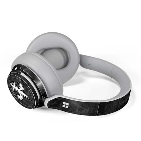 NFL New Orleans Saints Black & White Surface Headphones Skin