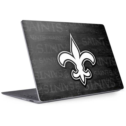 NFL New Orleans Saints Black & White Surface Laptop 2 Skin
