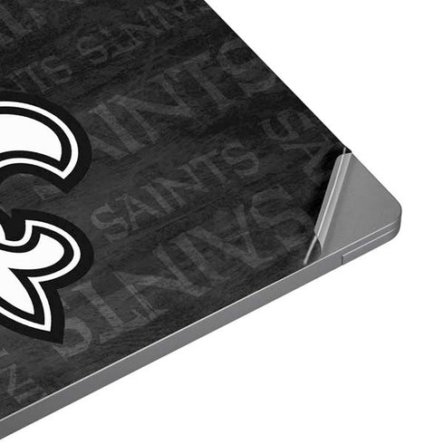 NFL New Orleans Saints Black & White Universal Laptop 12in (9.8 x 6.8in) Skin