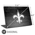 NFL New Orleans Saints Black & White Universal Laptop 14in (11.4 x 8.2in) Skin