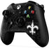 NFL New Orleans Saints Black & White Xbox One X Controller Skin
