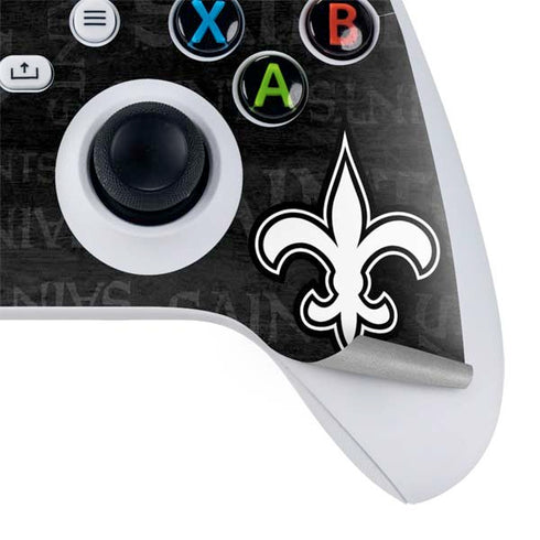 NFL New Orleans Saints Black & White Xbox Series S Skins
