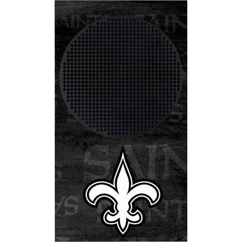 NFL New Orleans Saints Black & White Xbox Series S Console Skin