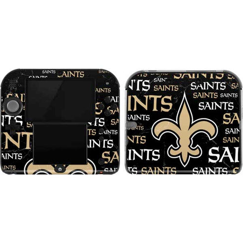 NFL New Orleans Saints Black Blast Nintendo 2DS Skin