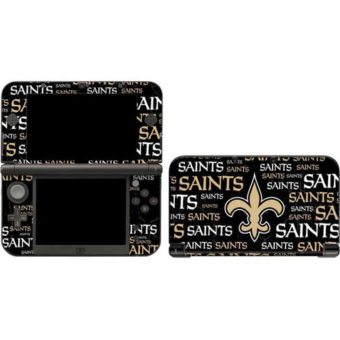 NFL New Orleans Saints Black Blast 3DS XL 2015 Skin