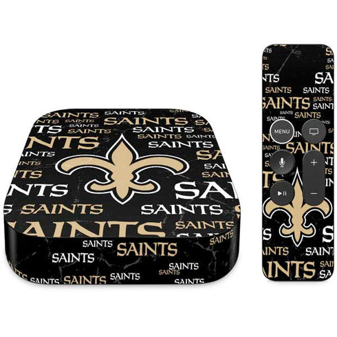 NFL New Orleans Saints Black Blast Apple TV Skin