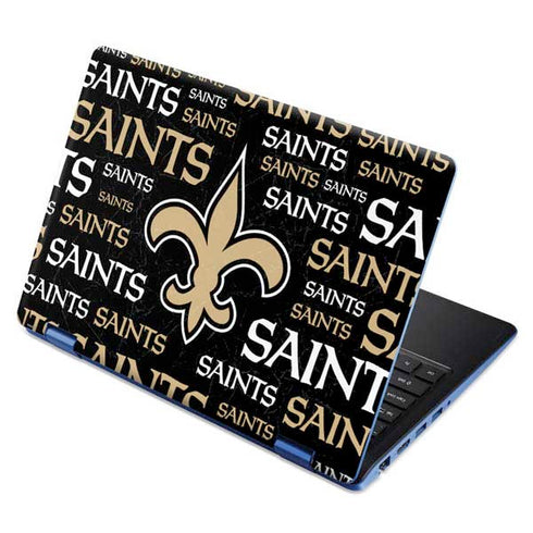 NFL New Orleans Saints Black Blast Aspire R11 11.6in Skin