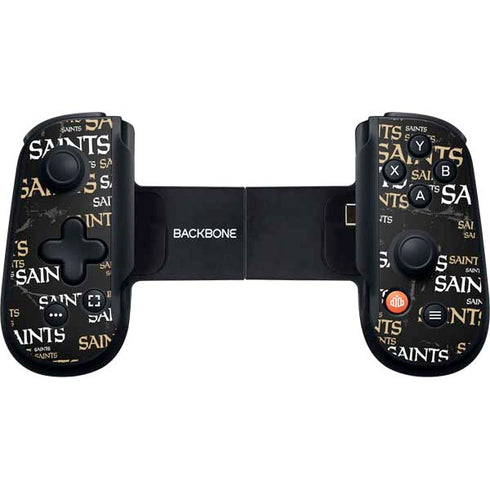 NFL New Orleans Saints Black Blast Backbone One for iPhone Game Controller Skin