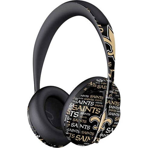 NFL New Orleans Saints Black Blast Bose Noise Cancelling Headphones 700 Skin