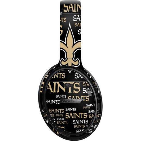 NFL New Orleans Saints Black Blast Bose QuietComfort 35 Headphones Skin