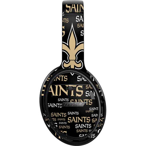 NFL New Orleans Saints Black Blast Bose QuietComfort 35 II Headphones Skin