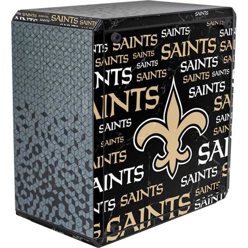 NFL New Orleans Saints Black Blast Cooler Master MasterBox Q300L Mini Tower Skin