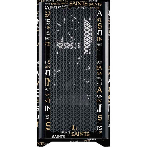 NFL New Orleans Saints Black Blast Corsair 4000D Tempered Glass Mid-Tower ATX Case Skin