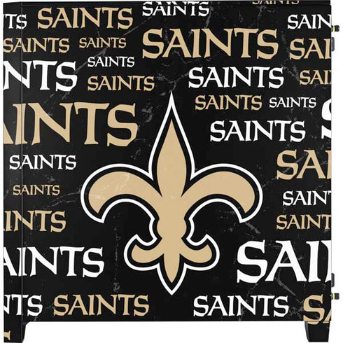 NFL New Orleans Saints Black Blast Corsair 4000D Tempered Glass Mid-Tower ATX Case Skin