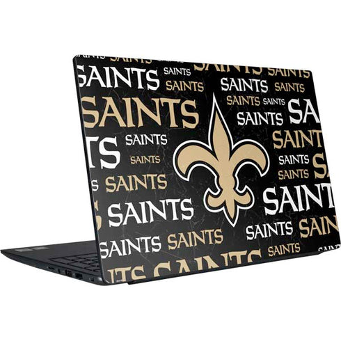 NFL New Orleans Saints Black Blast Dell Vostro Skin
