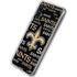 NFL New Orleans Saints Black Blast Galaxy A10e Clear Case