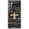 NFL New Orleans Saints Black Blast Galaxy A13 5G Clear Case