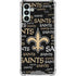 NFL New Orleans Saints Black Blast Galaxy A13 5G Clear Case