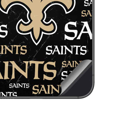 NFL New Orleans Saints Black Blast Galaxy A14 5G Skin