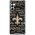 NFL New Orleans Saints Black Blast Galaxy A15 5G Clear Case