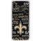 NFL New Orleans Saints Black Blast Galaxy A20 Clear Case