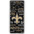 NFL New Orleans Saints Black Blast Galaxy A21 Clear Case