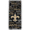 NFL New Orleans Saints Black Blast Galaxy A30 Clear Case