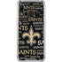 NFL New Orleans Saints Black Blast Galaxy A30 Clear Case