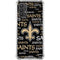 NFL New Orleans Saints Black Blast Galaxy A32 5G Clear Case