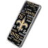NFL New Orleans Saints Black Blast Galaxy A50 Clear Case