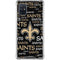 NFL New Orleans Saints Black Blast Galaxy A51 5G Clear Case