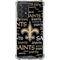 NFL New Orleans Saints Black Blast Galaxy A52 5G Clear Case
