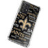 NFL New Orleans Saints Black Blast Galaxy A52 5G Clear Case